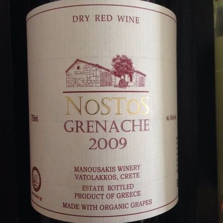 Manousakis Nostos Grenache - De Wine Spot | DWS - Drams/Whiskey, Wines, Sake