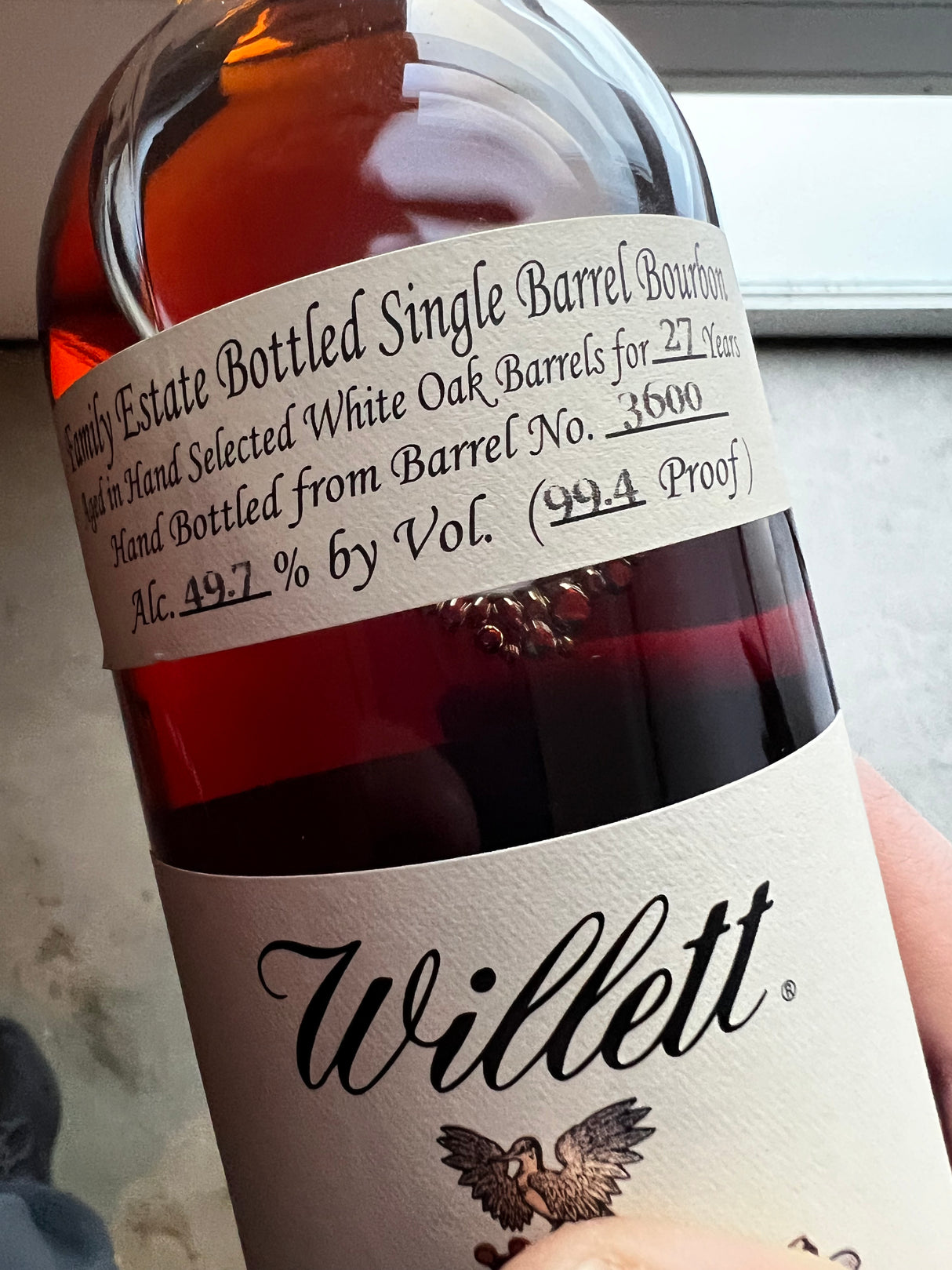 Willett Family Estate Single Barrel 27 Year Old Bourbon - De Wine Spot | DWS - Drams/Whiskey, Wines, Sake