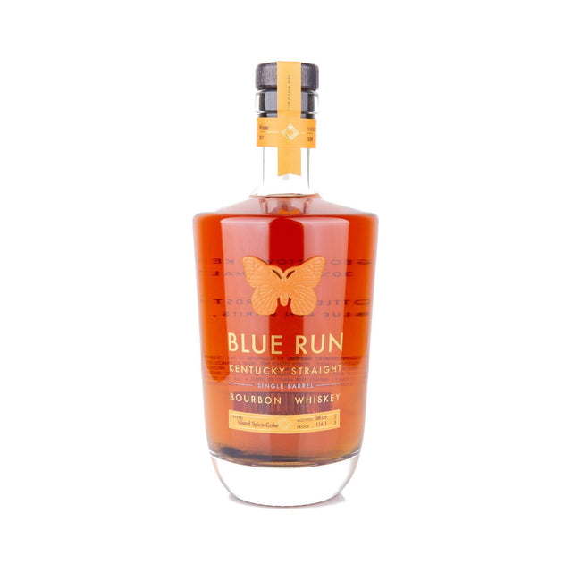 Blue Run Kentucky Straight High Rye Bourbon Single Barrel Whiskey Island Spice Cake 116.1 Proof