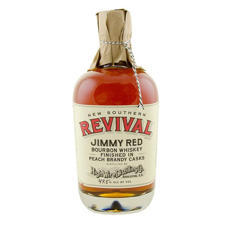 High Wire Distilling Company "New Southern Revival Jimmy Red" Bourbon Whiskey Finished In Peach Brandy Casks - De Wine Spot | DWS - Drams/Whiskey, Wines, Sake