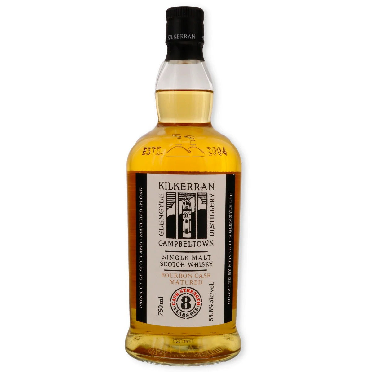 Kilkerran 8 Year Old Bourbon Cask Matured Scotch Single Malt