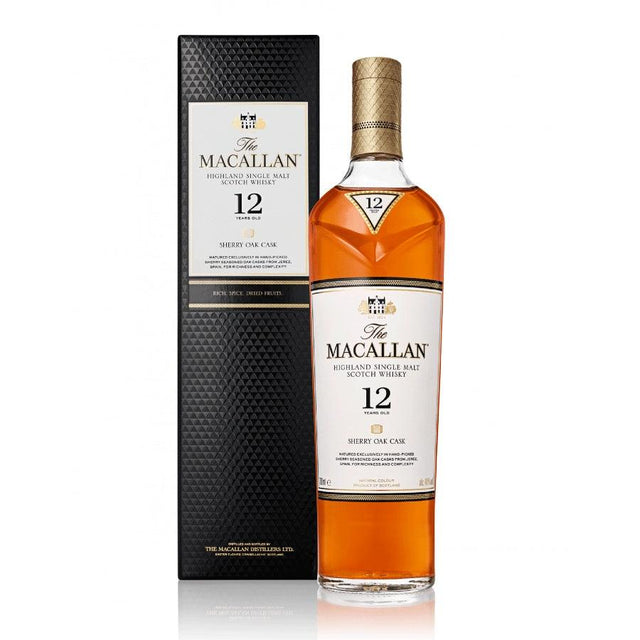 Macallan 12 Year Old Sherry Oak Single Malt Scotch Whisky 750ml