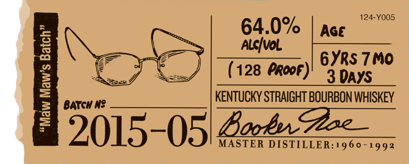 Bookers Small Batch Kentucky Straight Bourbon Whiskey 2015 Maw Maw's Batch