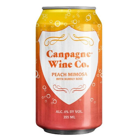 Canpagne Peach Mimosa Can - De Wine Spot | DWS - Drams/Whiskey, Wines, Sake