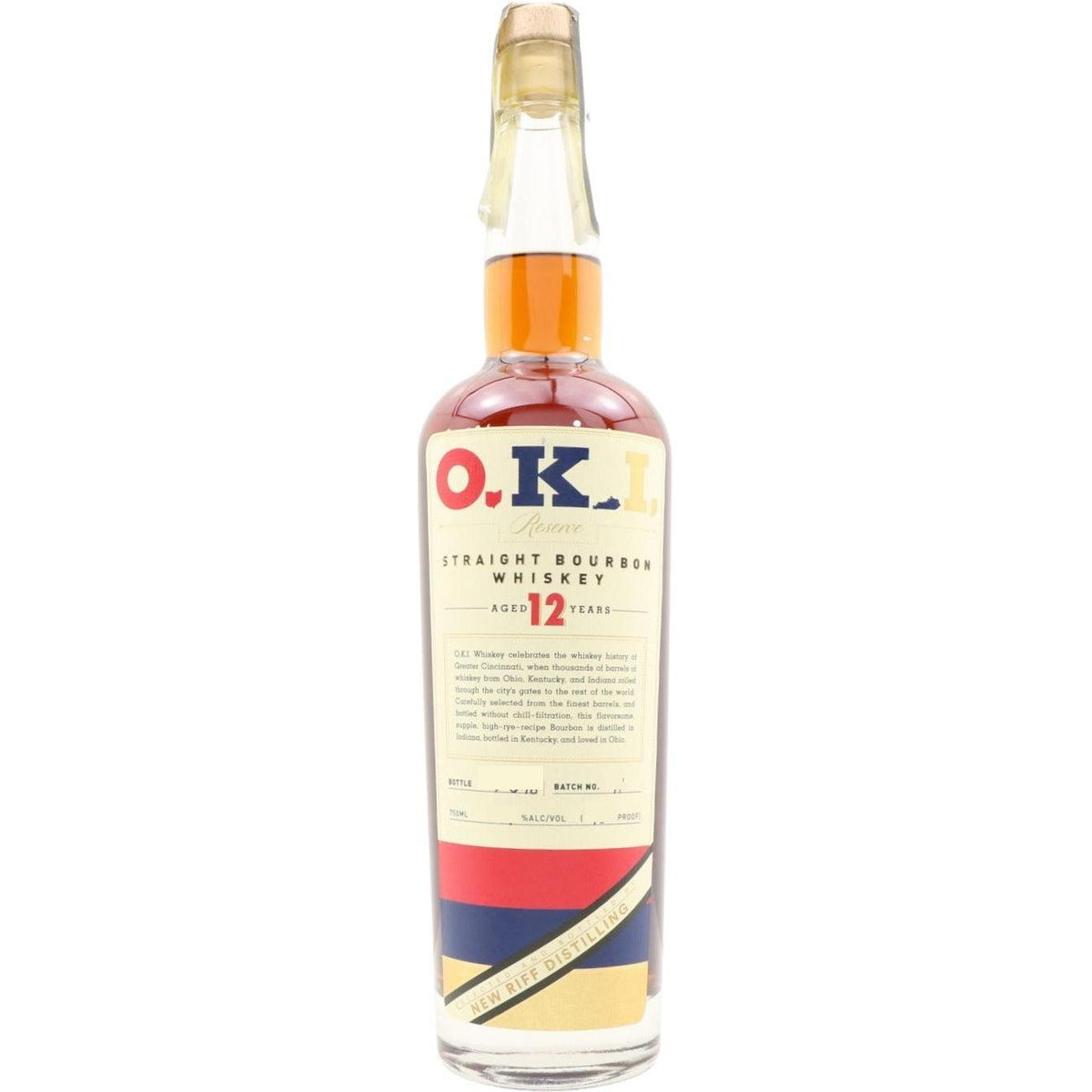 O.K.I. 12 Year Old Single Barrel Straight Bourbon Whiskey – De Wine ...
