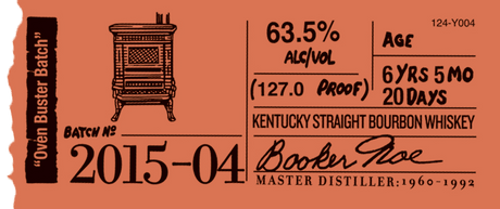 Bookers Small Batch Kentucky Straight Bourbon Whiskey 2015 Oven Buster