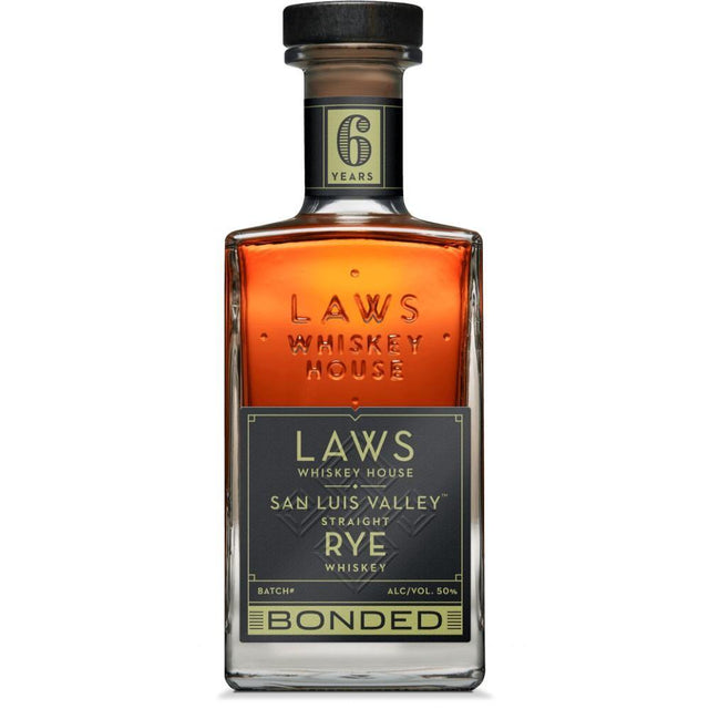 Laws Whiskey House 6 Year Old San Luis Valley Bonded Straight Rye Whiskey 750ml