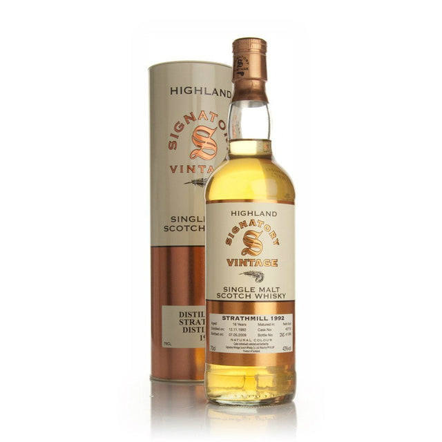 Strathmill Hogshead 16 yrs Highland 86 Proof Signatory Single Malt Scotch Whisky