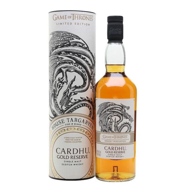 Game of Thrones "House Targaryen" Cardhu Gold Reserve Single Malt Scotch Whisky